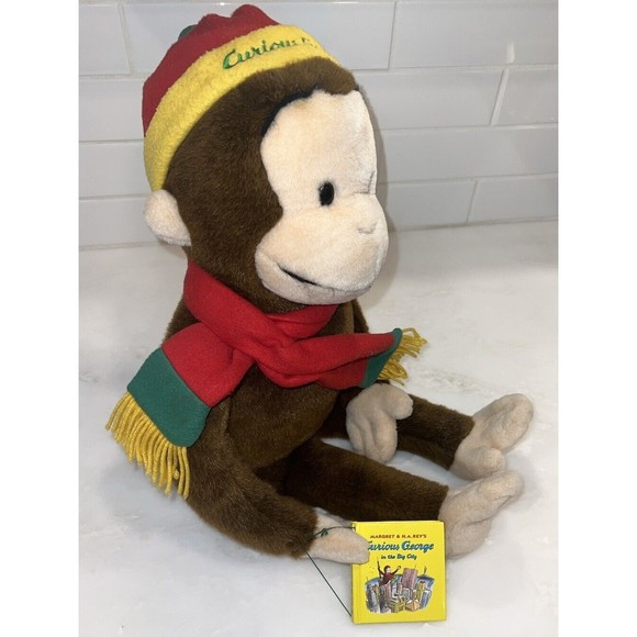 24 Inch Macy's Limited Edition Curious George In the Big Plush With Book - Picture 1 of 11